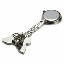 Nurses Clock Heart rate monitor pocket watch quartz butterfly motive white