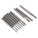 10PZS Mills Carbide Engraving Tips For PCB drilling CNC Rotary Burr 1.3 3.1 Z3H1
