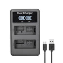 Lp-E8 Camera Battery Charger Lp E8 Lcd Intelligent Display Dual Usb Charger Z9Z6