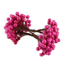 Artificial Holly Berry Simulation Foliage Spray Bunch Wedding Party Red 2