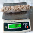 Christmas Snowflake Elk Wooden Rolling Pin Dough Engraved Roller DIY