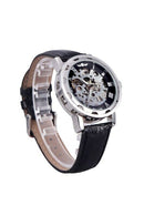 Winner Classic Skeleton Dial Hand Winding Mechanical Sport Army Watch for M