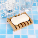4 Pieces Wooden Soap Case Holder Natural Rectangular Wood Soap Dish Holder