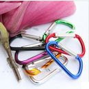 High Quality 5 Pcs Aluminium Clip Carabiner Camping Hiking Hook Keychain LJAU