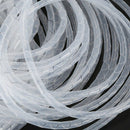 Cable Wire Organizer Manager Spiral Wrap Band 6mm Dia 15M Length White