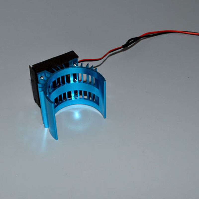 For 1/10 RC Car Aluminum Heat sink For 540 550 3650 Motor With 5V Cooling Fan