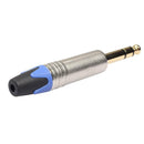 6.35mm Stereo Metal 1/4 inch Connector 6.5mm Male Audio Plug Solder Adapter