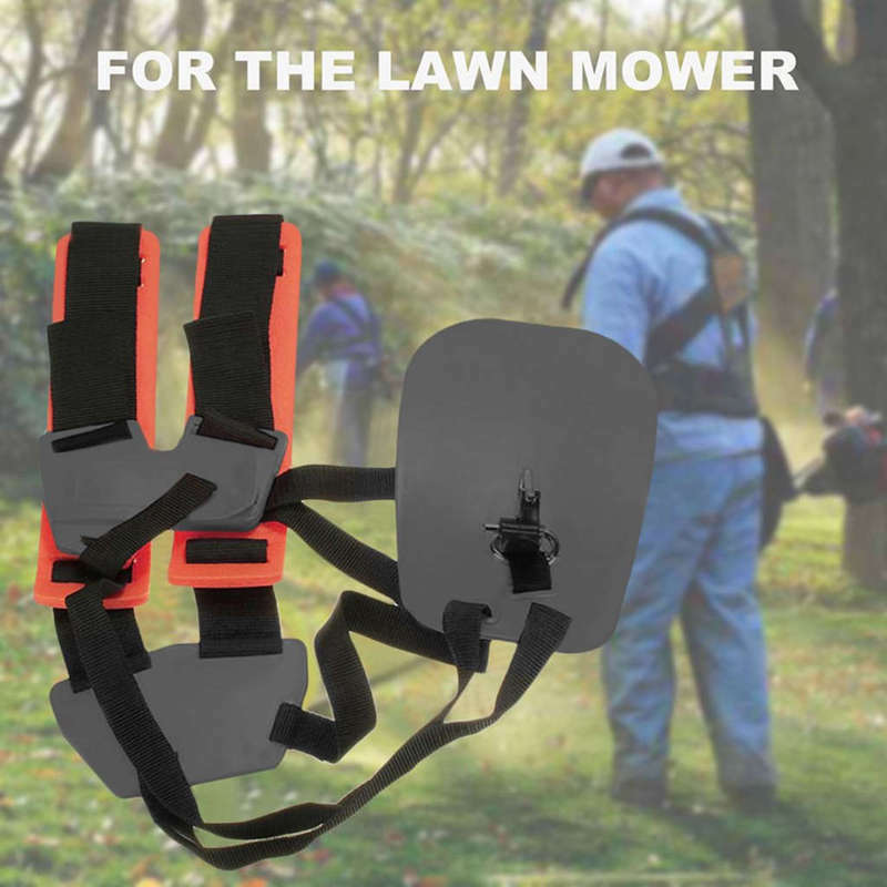 Dual Shoulder Unisex Harness Lawn Mower Strap For Carry Hook Brush Cutter A H4A6
