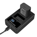 Lcd Dual Usb Battery Charger For Sony Fw50 Np Fw50 Np-Fw50 Npfw50 Battery N P8R9
