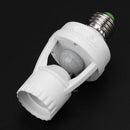 Infrared PIR Motion Sensor E27 LED Light Lamp Bulb Holder Socket Switch Base