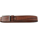 Men's Leather Belt Metal Buckle Automatic Clasp 39-43 inch coffee C1H9