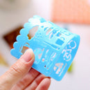 Kids Plastic Picture Drawing Template Stencils Ruler Painting DIY-Easter