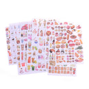 2Sheets Creative Food Drinks Diary Scrapbook Decoration DIY Stickers Toys Gift /