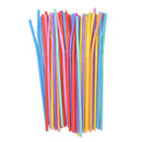 100 pcs flexible plastic bendy party disposable drinking straws multicolor B Ew