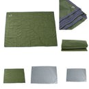 Waterproof Picnic Mat, Tent Footprint with Drawstring Bag  150x210cm Gray