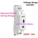GRT8-LS Din Rail Staircase Switch Lighting Timer Switch 230VAC 16A 0.5-20Mi