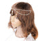 Women Bridal Wedding Boho Beaded Crown Head Chain Headband Hair Piece Hairband
