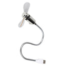 Portable Mini USB2.0 Desk Fan with 5 Color LED Light Switchable