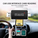 3 in 1 Type-C USB Micro OTG Adapter PC Phone SD/TF Card Reader Flash Drive A