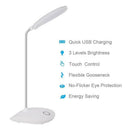 Led Desk Lamp With Flexible Gooseneck 3 Level Brightness,Operated Table Lam H4D6