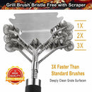 Barbecue Grill Stove Brush Heat Resistance BBQ Cleaning Scraper Brushes
