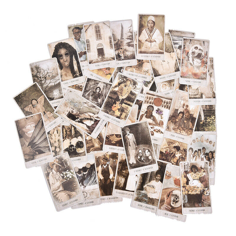 The Hoodoo Tarot: 78-Card Deck and Book for Rootworkers by Tayannah Lee McQu Hn