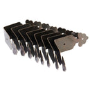 8pcs Right Angle Furniture Edge Corner Protector Bracket Bronze Tone