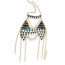 Boho Hollow Crystal Bra Body Chain Bling Bikini Chains Sexy Body Jewelry for