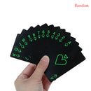 Dark luminous glow poker card bar party KTV fluorescent playing cards night gJ3C