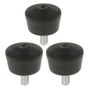 3 Pcs Tripod Feet Monopod Foot with 1/4" Thread Screw for Nikon Manfrotto
