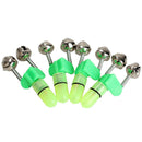 4PCS LED Fishing Rod Bite Alarm Red Light Twin Bells Clip Alerter