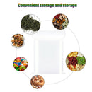 100pcs Waterproof Transparent Seal Bag Plastic Zips Shut Food Storage Bags