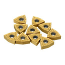10Pcs/Set New Wnmg080404 Carbide Inserts Blades For Lathe Turning Tool Turn
