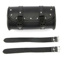 Universal Motorcycle Front Fork Tool Bag Pouch Luggage Saddle Bag Black Leather