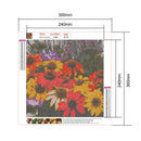 5D Full Round Drill Diamond Painting diy Flowers Needlework Decor (C1280)