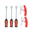 3 Tire Lever Tool Spoon + 2 Wheel Rim Protectors Tool Kit for Motorcycle Bi