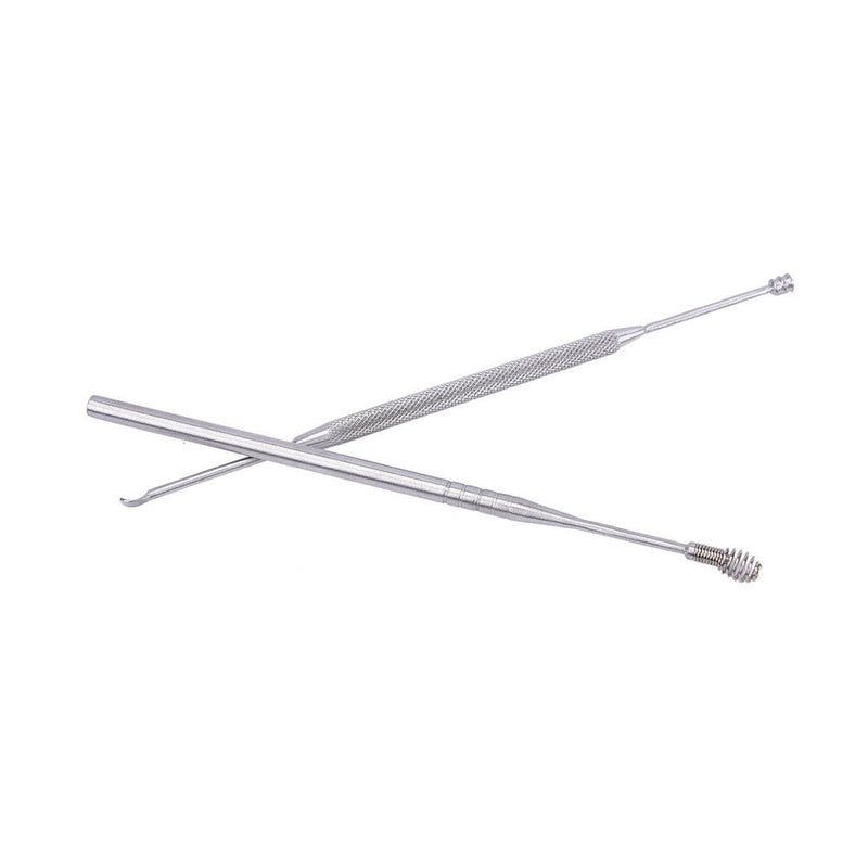4x Blackhead Pimple Comedone Acne Extractor Remover Tool+Ear Wax Stick Kit Set3C