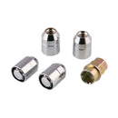 M12X1.5 Wheel Lock Lug Nut Chrome Locking Nuts 4 Pcs 1 Set H1A9