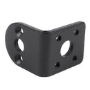 Black Metal L Shaped Mounting Bracket Holder for 25mm Gear Motor