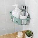 2Pcs Bathroom Shelf Tripod Powerful Wash Shelf Toilet Storage Rack Bathroom F1V9