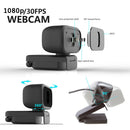 Full HD 1080P Webcam With Microphone 3.5mm Jack USB For PC Desktop Laptop