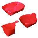 3Pcs Portable Foldable Camping Tableware Set Bowl Plate Cup Travel Kit