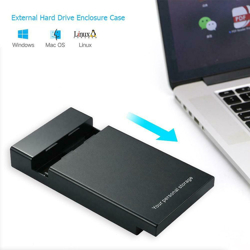 USB 3.0 to 3.5 inch SATA III 5Gbps External Hard Drive Ehclosure Case (EU)