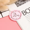 500PCS/Lot Thank You Stickers Paper Stationery Supply 1.5 Inch Round Kraft SEAU