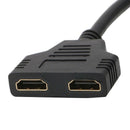 Dvi-D Male (24+1) To Two Hdmi Dual Female Y-Splitter Video Cable Adapter 30
