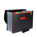 Expanding File Folder A4 Letter Size Portable Document Holder with 12 Pocke Y8Z8