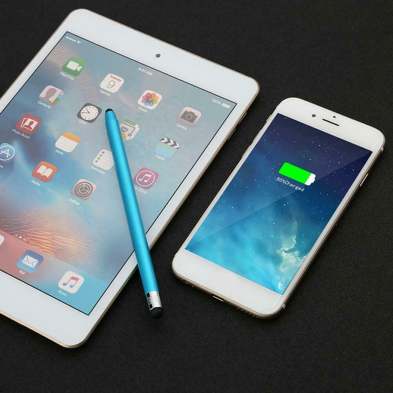 WK128 Round Dual Tips Capacitive Stylus Pen Touch Screen Pen (Light Blue) A