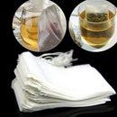 New 50Pcs Empty Teabags String Heat Seal Filter Paper Herb Loose Tea Bag Wh