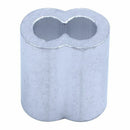 50-pack Aluminum Crimping Loop Sleeve for 4mm Diameter Wire Rope and Cable E9G6