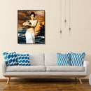 Painting By Numbers Kit DIY Pottery Woman Canvas Oil Art Picture Home Decor
